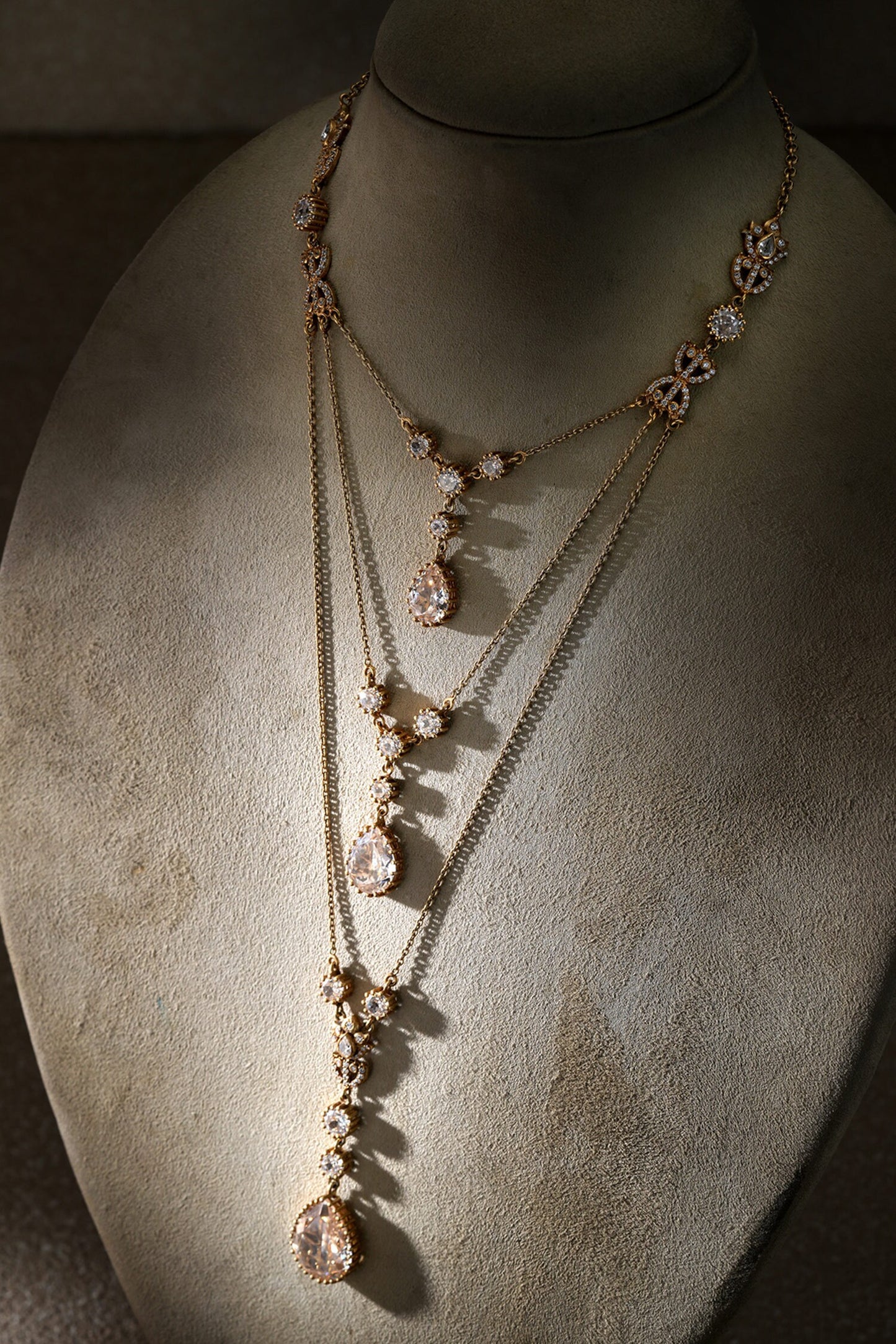 Multi Layered Silver Necklace