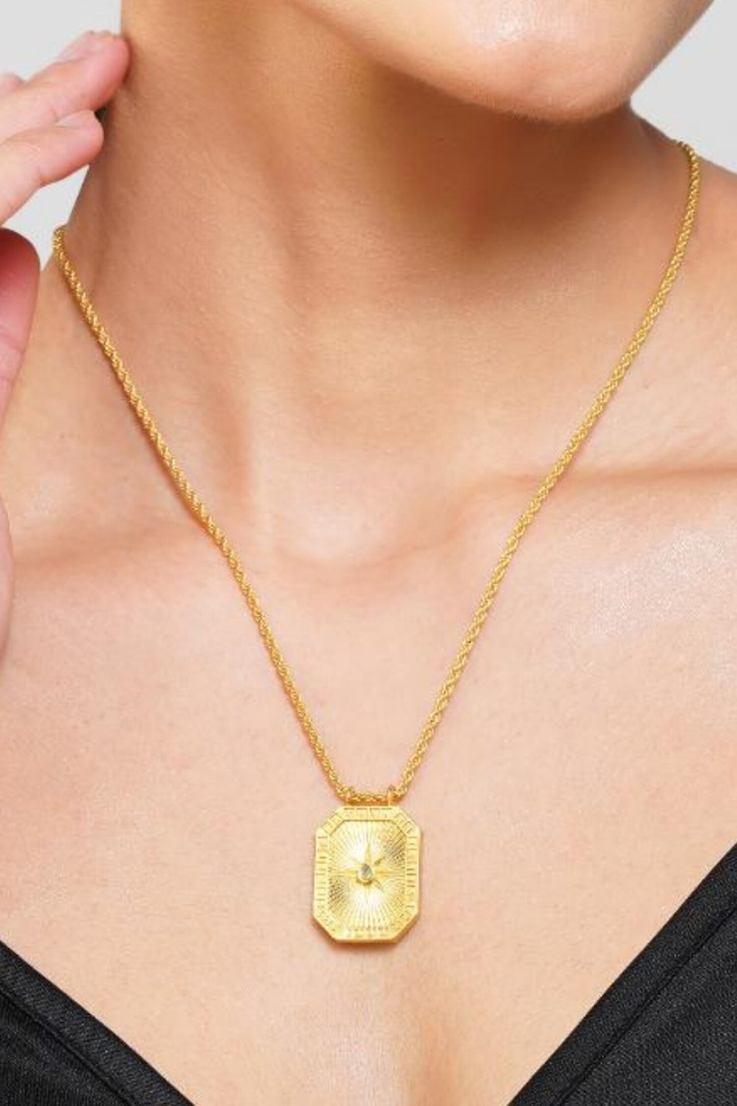 Sagittarius Zodiac Tablet Necklace