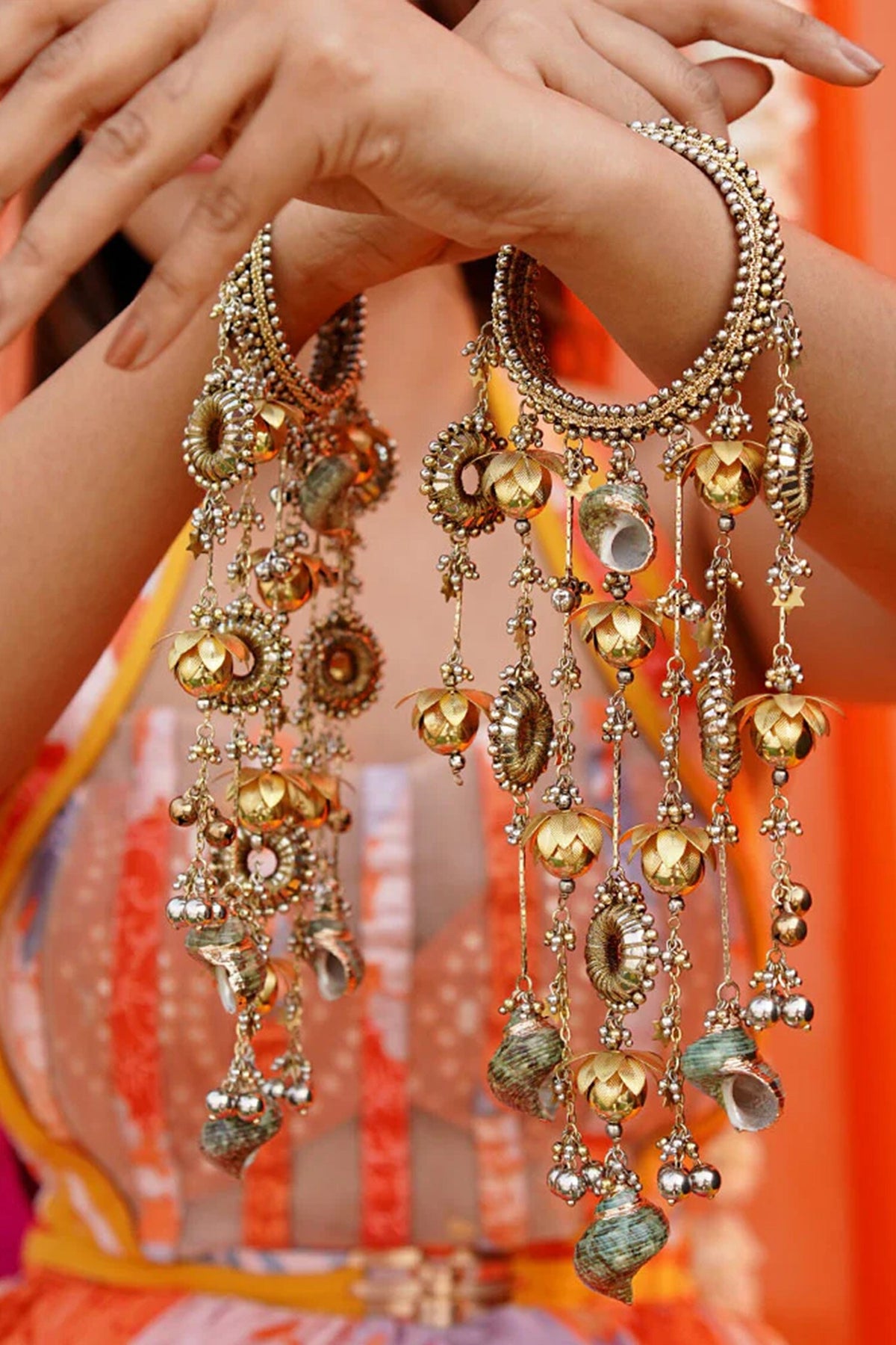 Antique Gold & Silver Designer Bangles