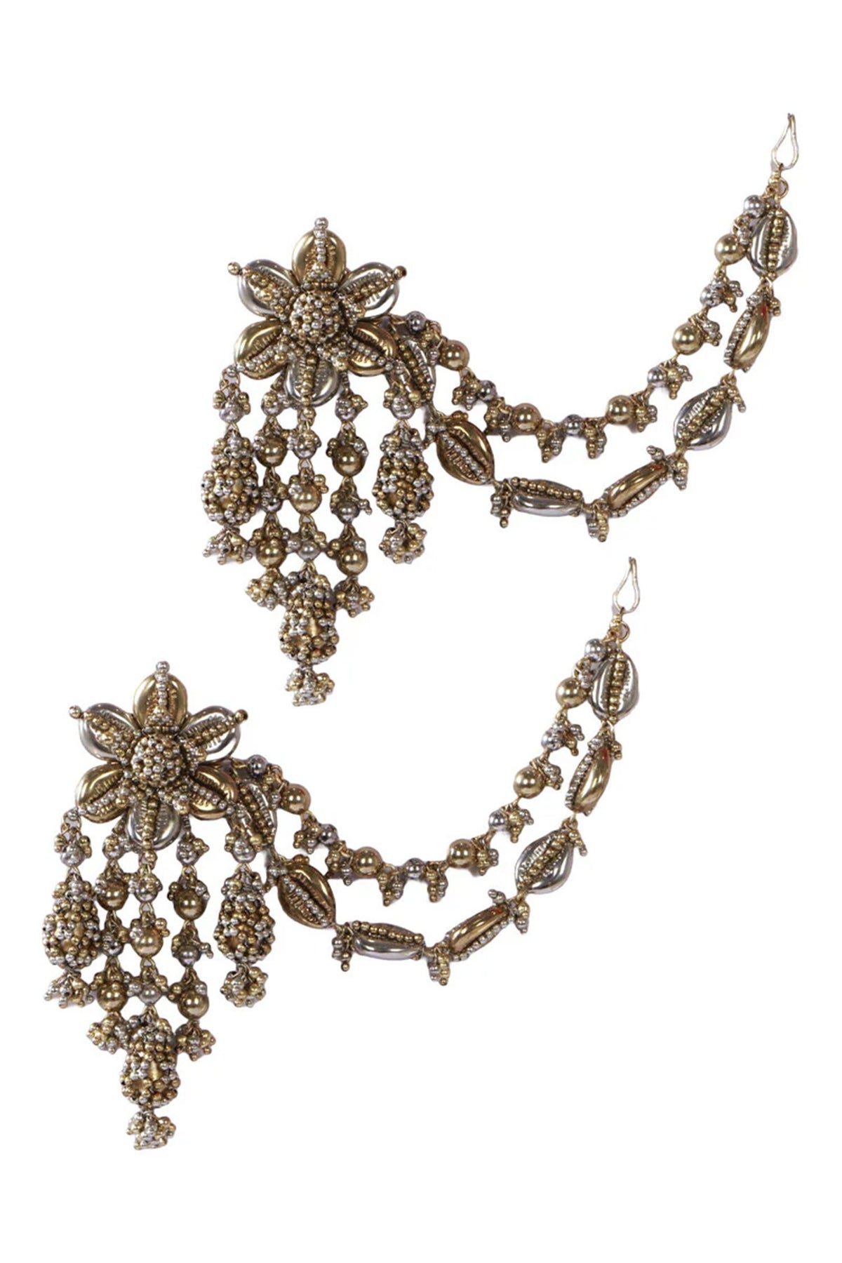 Shivani Antique Gold Dangler Earrings