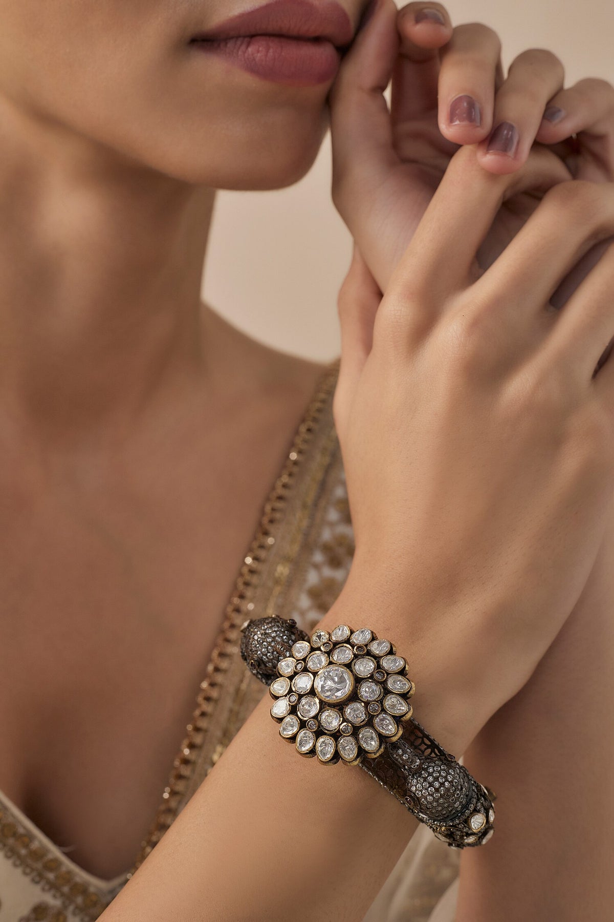Designer Zircon Embellished Bangle