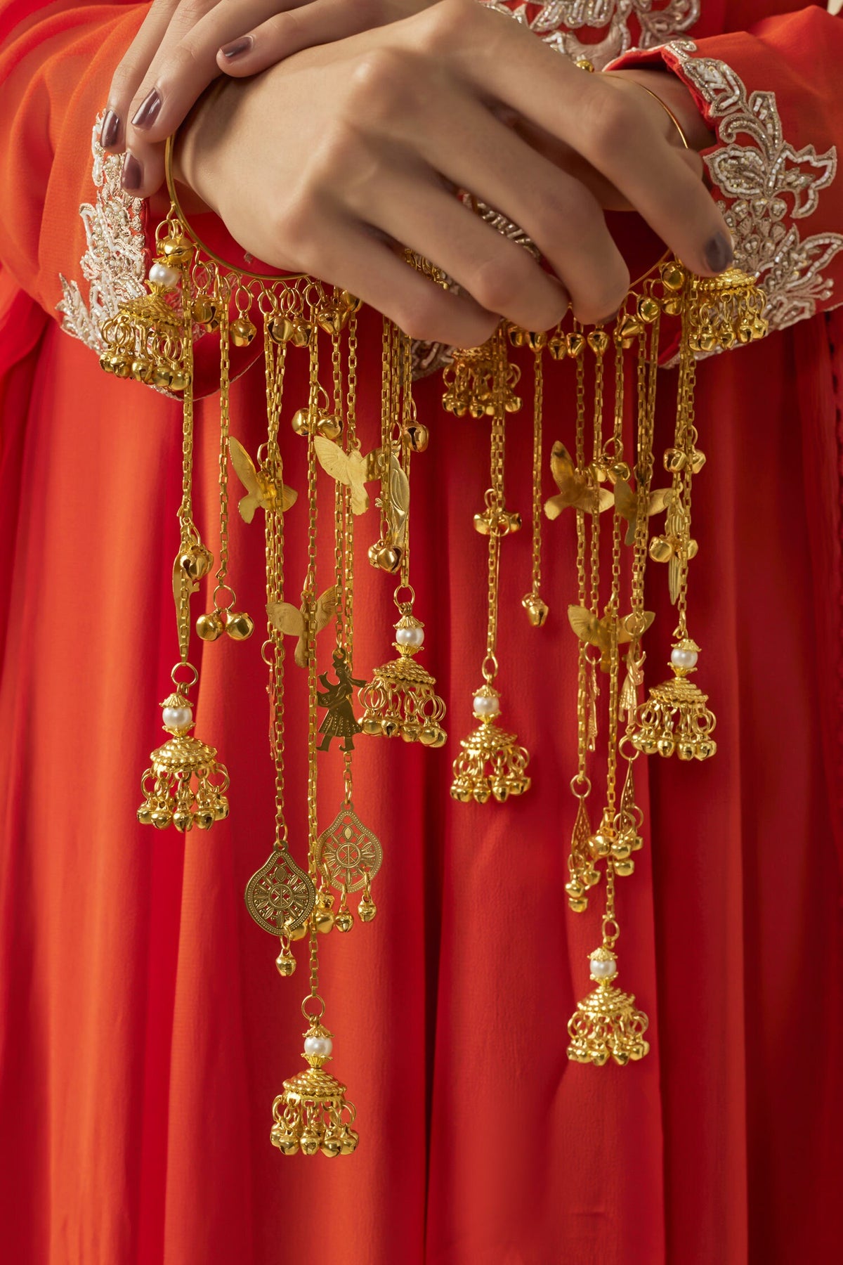 Gold Adjustable Kaleera Bangles