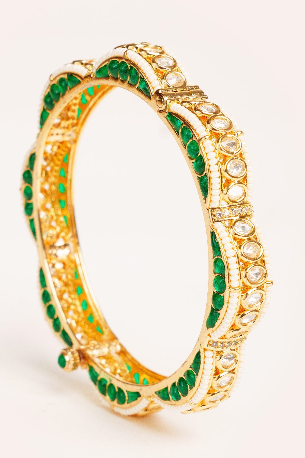 Designer Kundan Polki Bangles