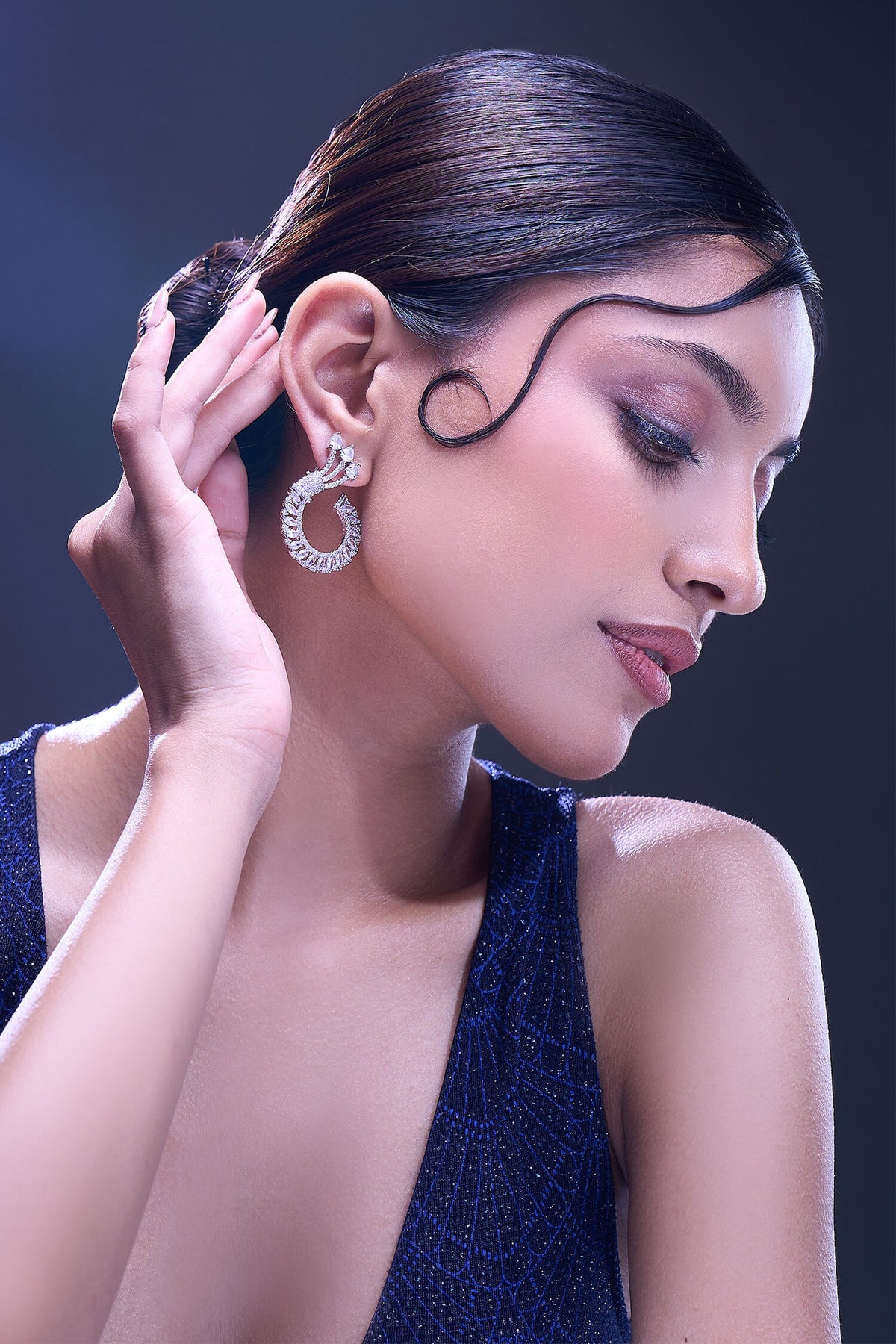 White American Diamond Earrings