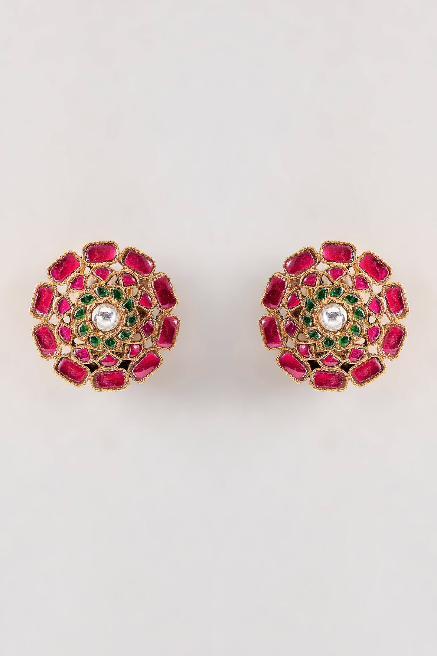 Phool Kundan Earrings
