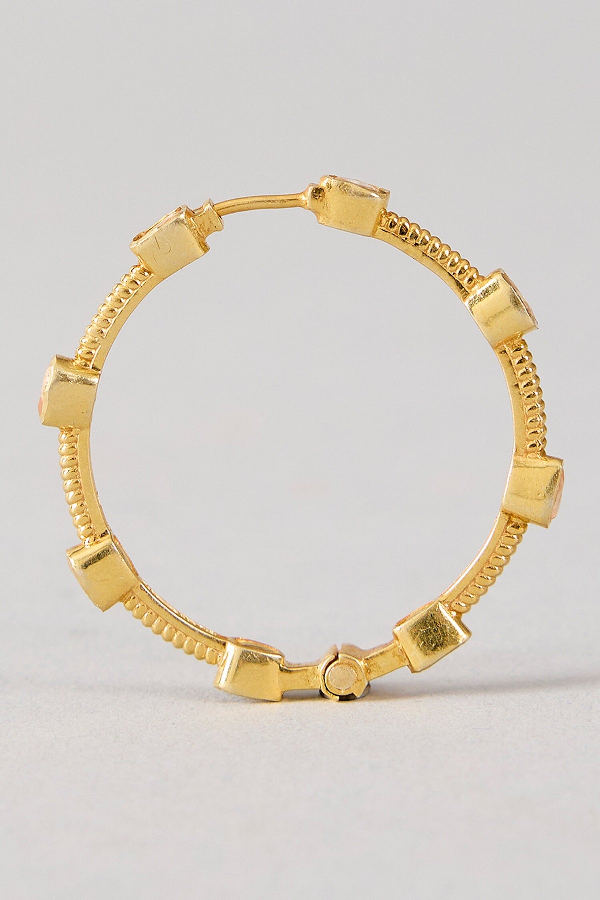 Krisha Moissanite Hoop Earrings