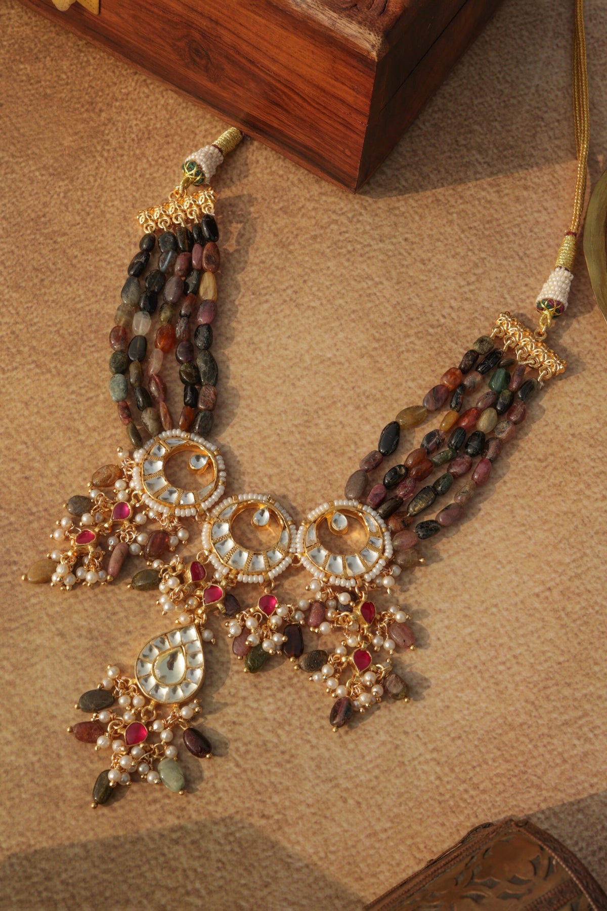 Multicolored Kundan Choker Necklace