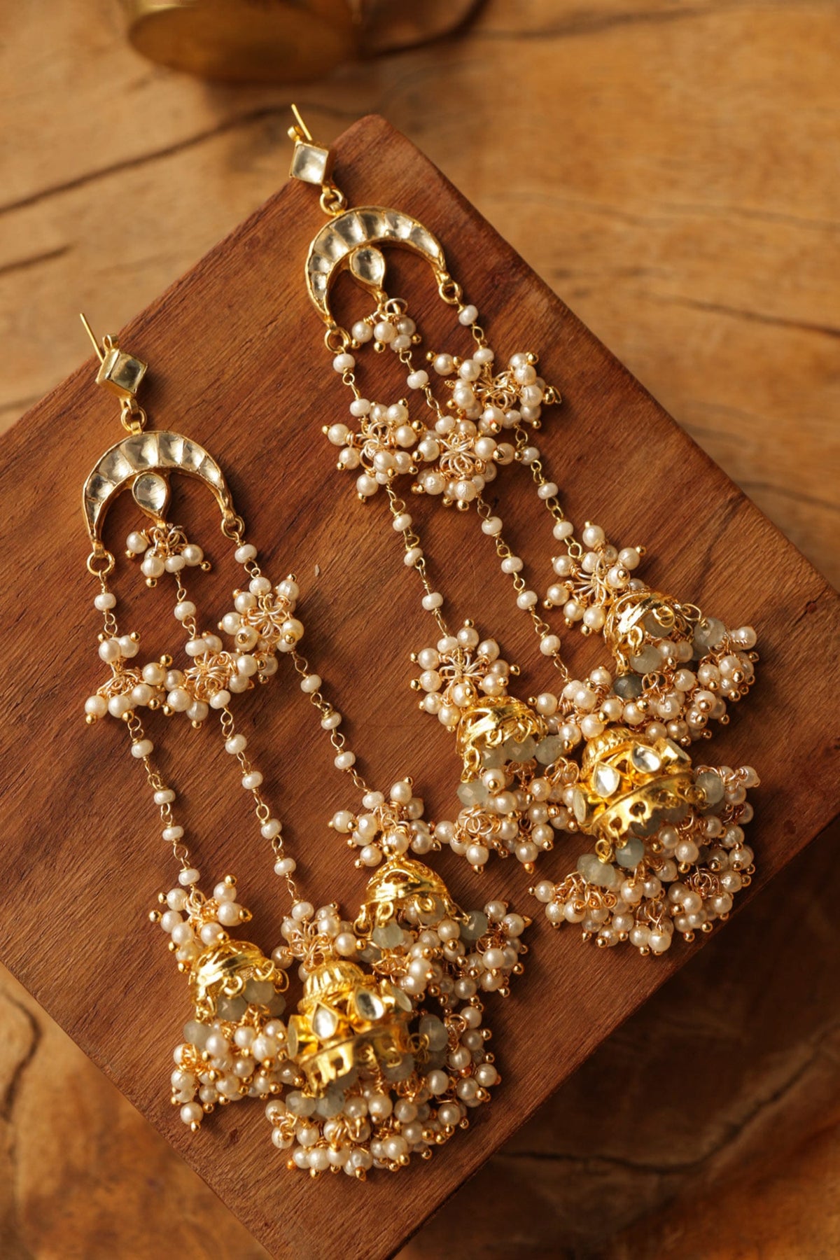 Kundan Jhumka Earrings
