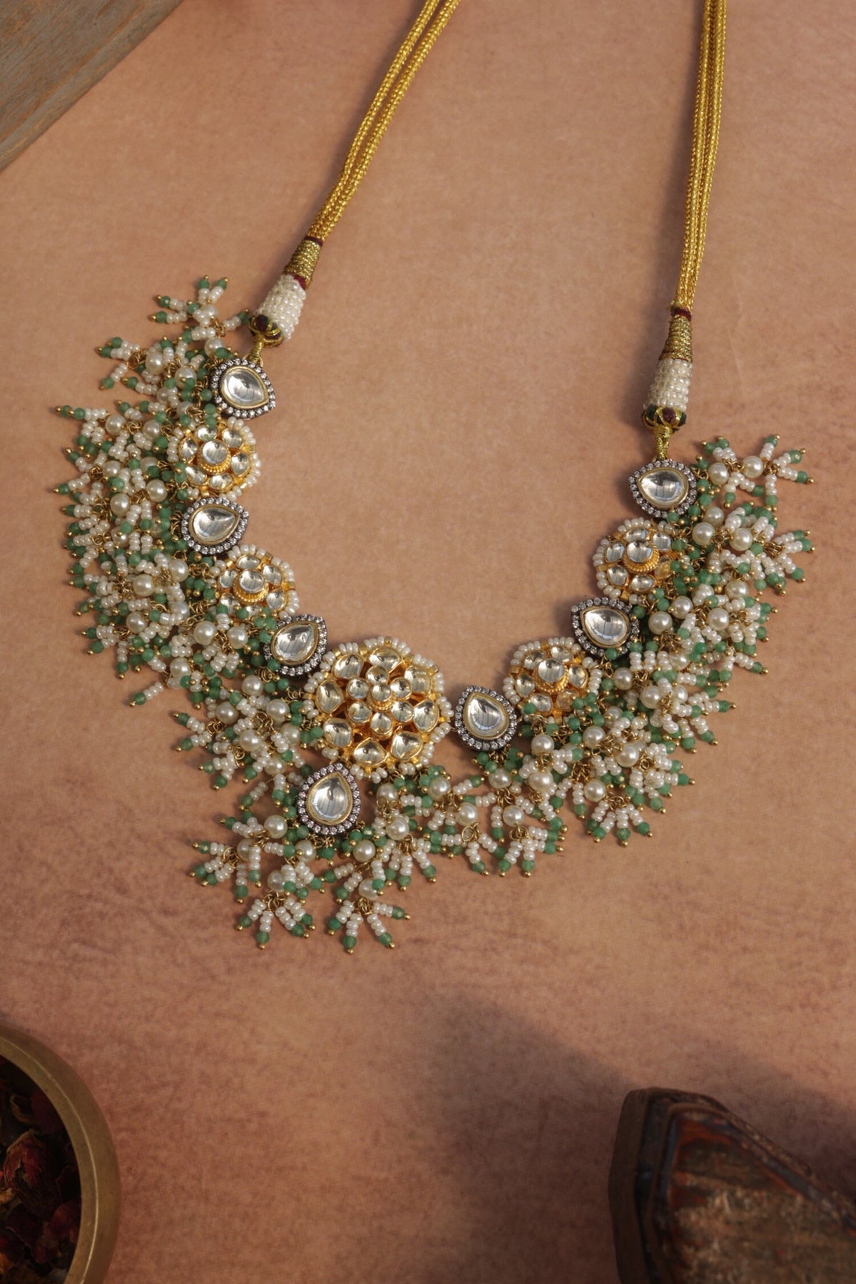 Mint Kundan Necklace