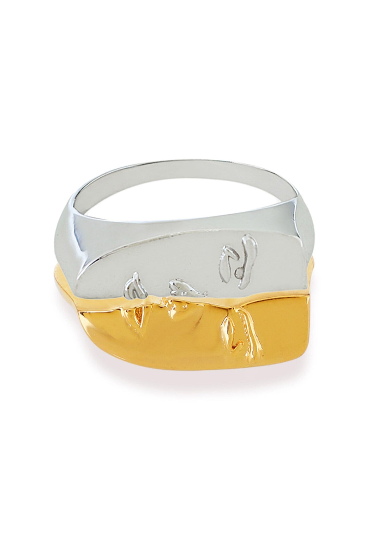 Designer Gold & Silver Plated Ring