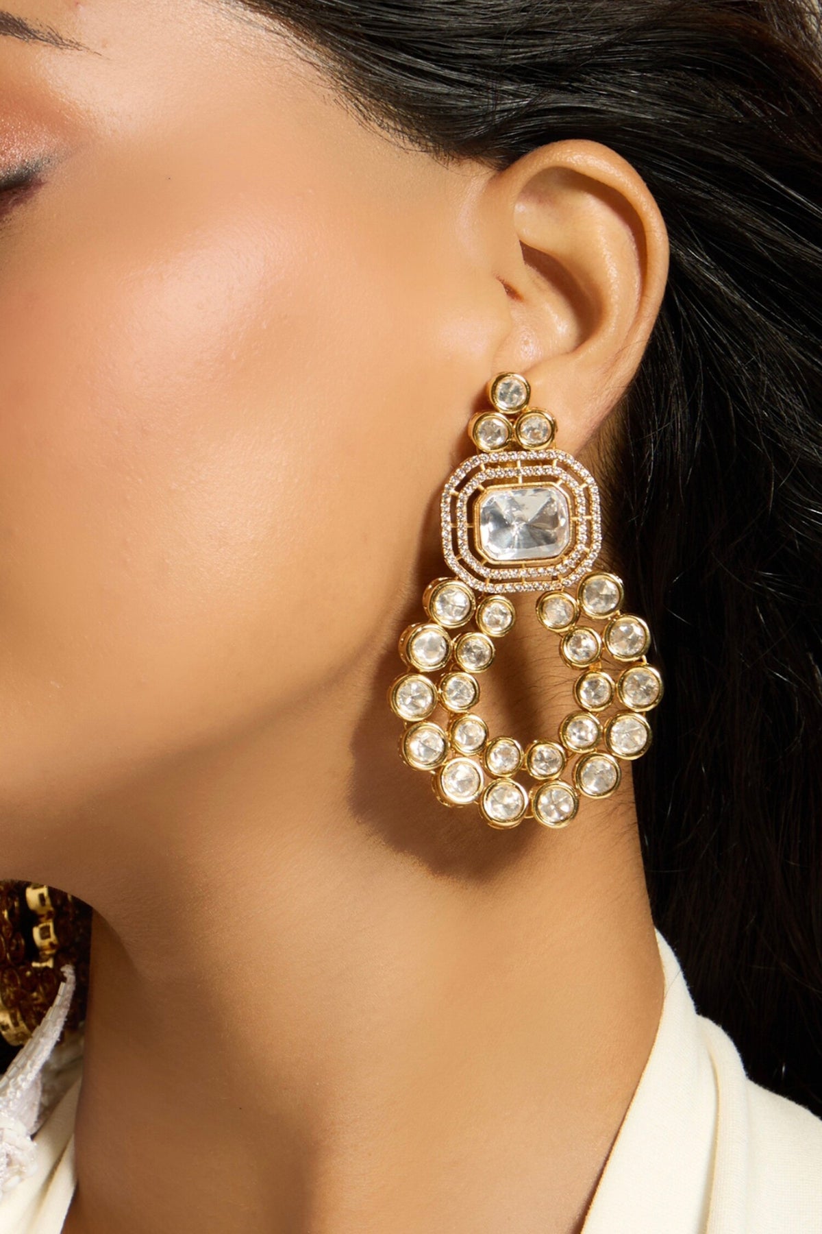 Polki Sphere Elegance Earrings