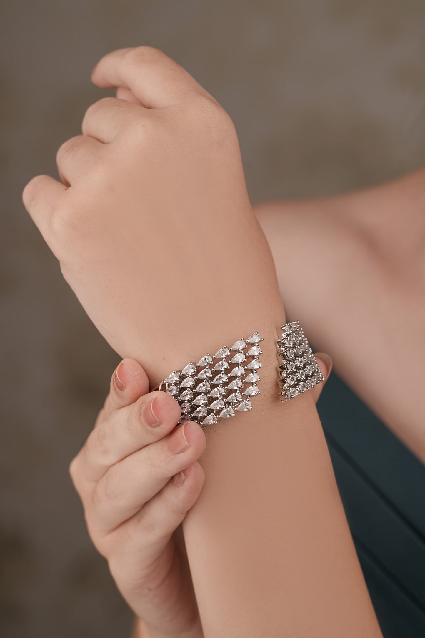 Designer Silver Plated Bracelet