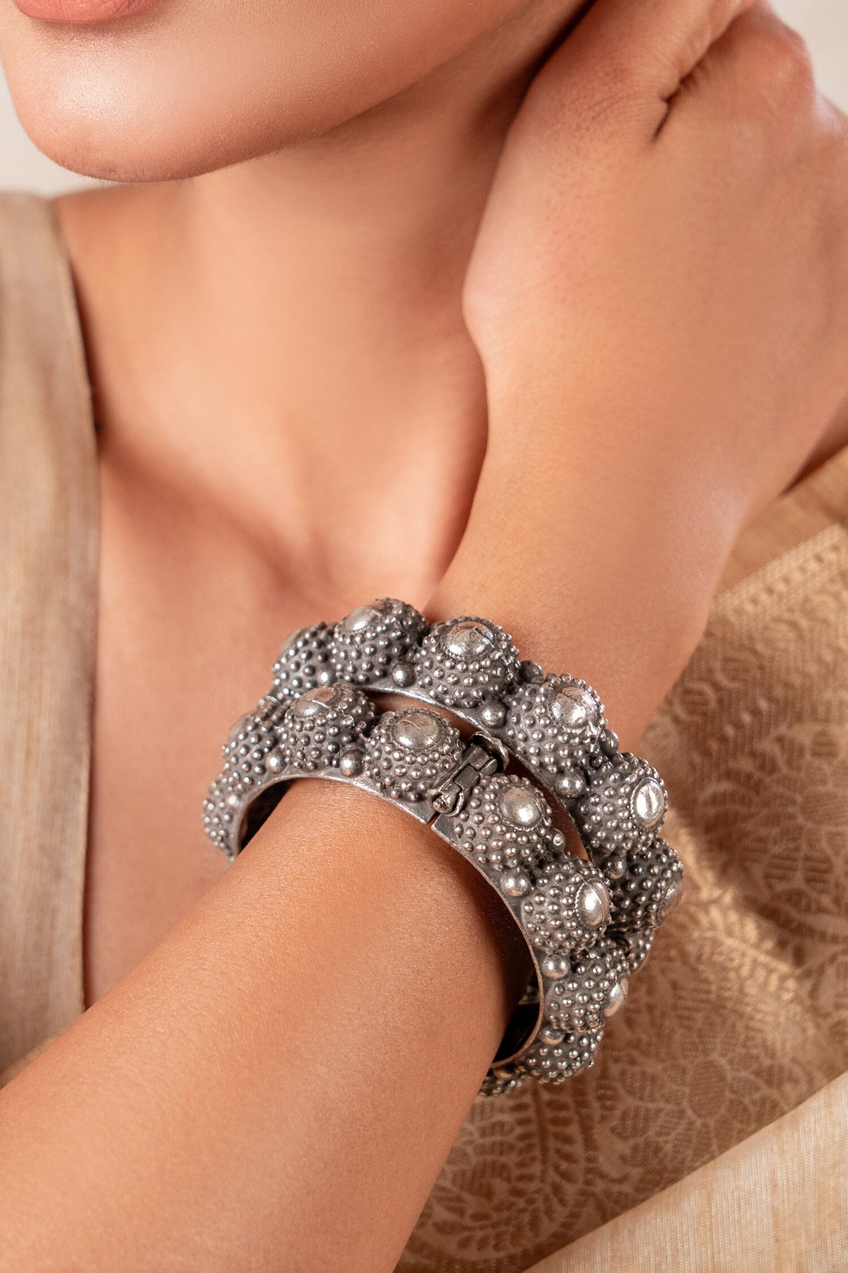Designer Silver Kada