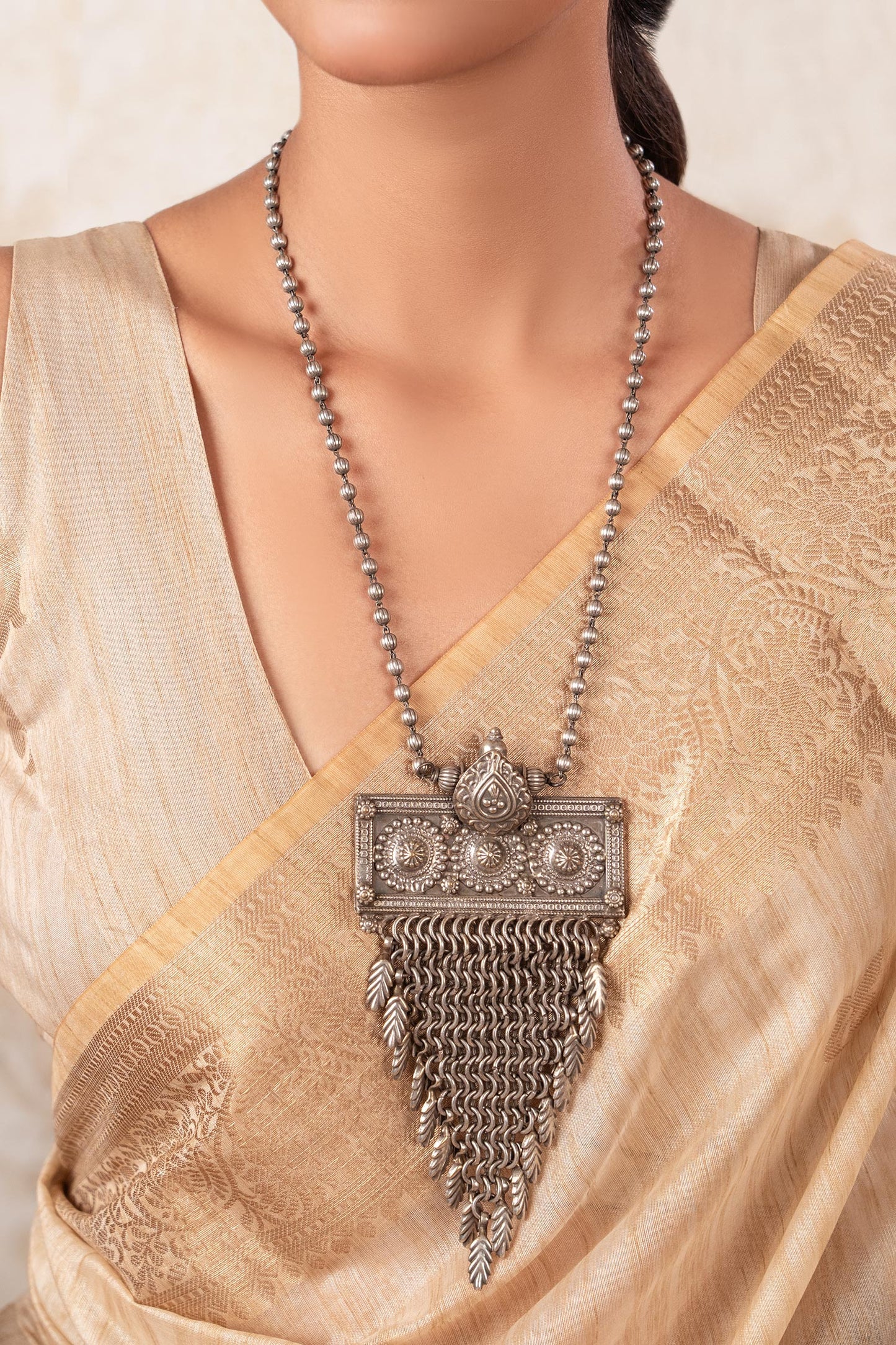 Designer Silver Plated Necklace