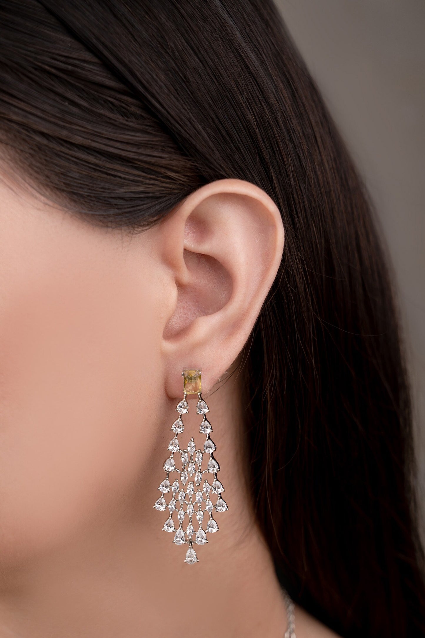 Silver Plated Necklace & Earrings Set