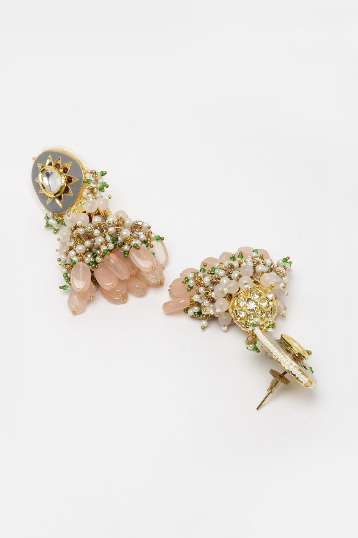 Peaches Jhumka Earrings