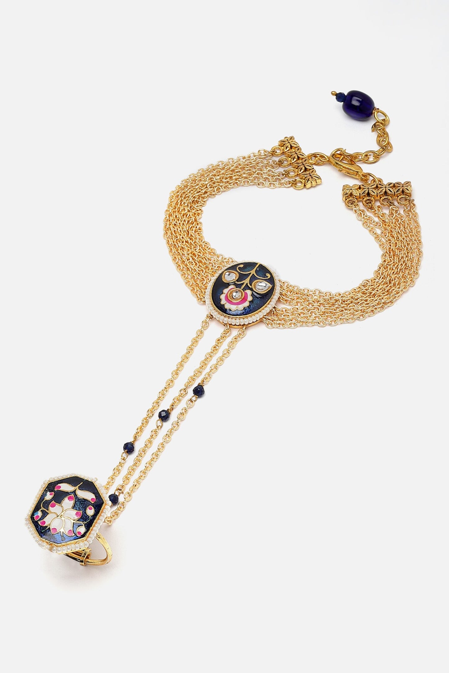 Neel Bagh Gold-Plated Hathphool