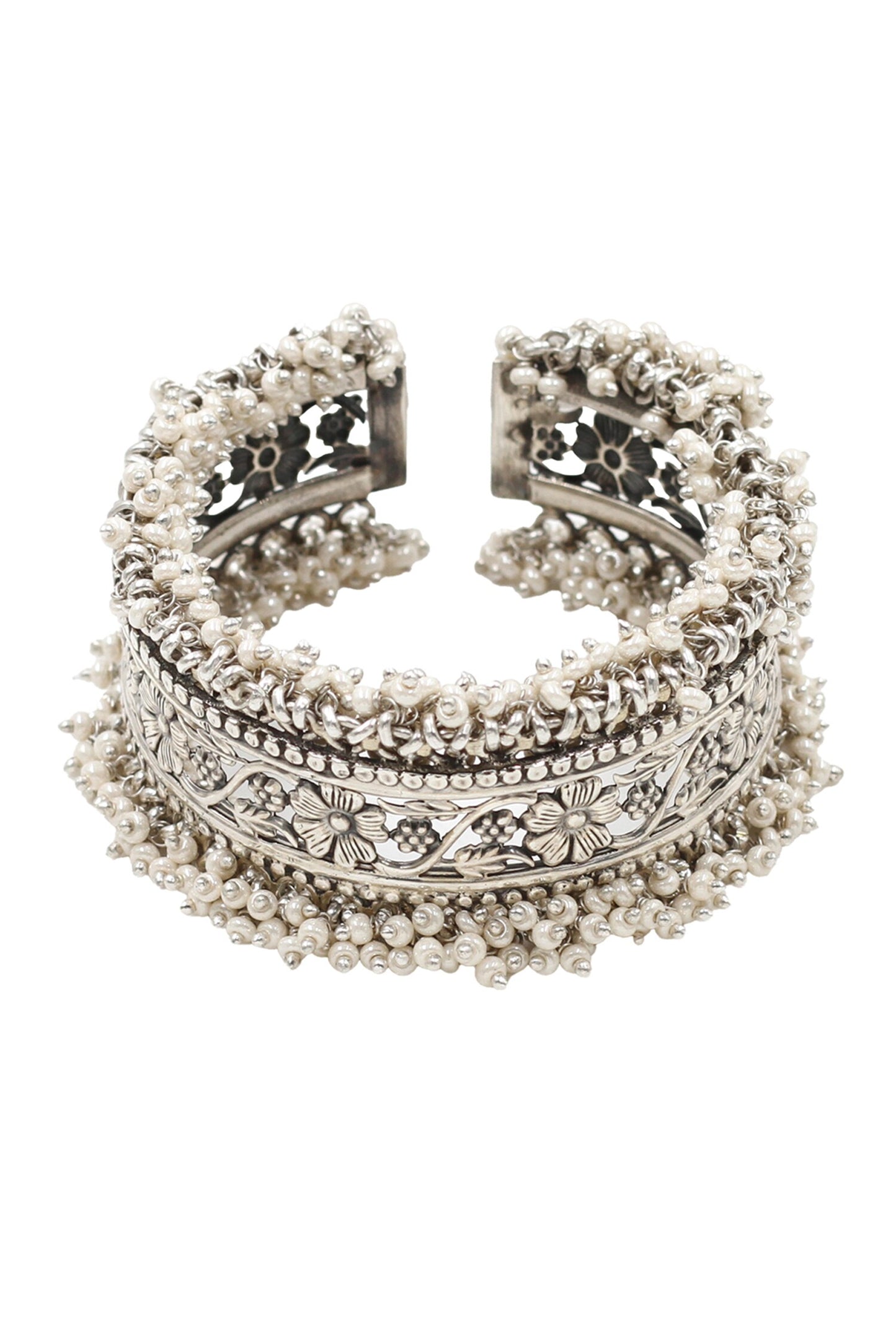 Designer Silver Handcrafted Bangle
