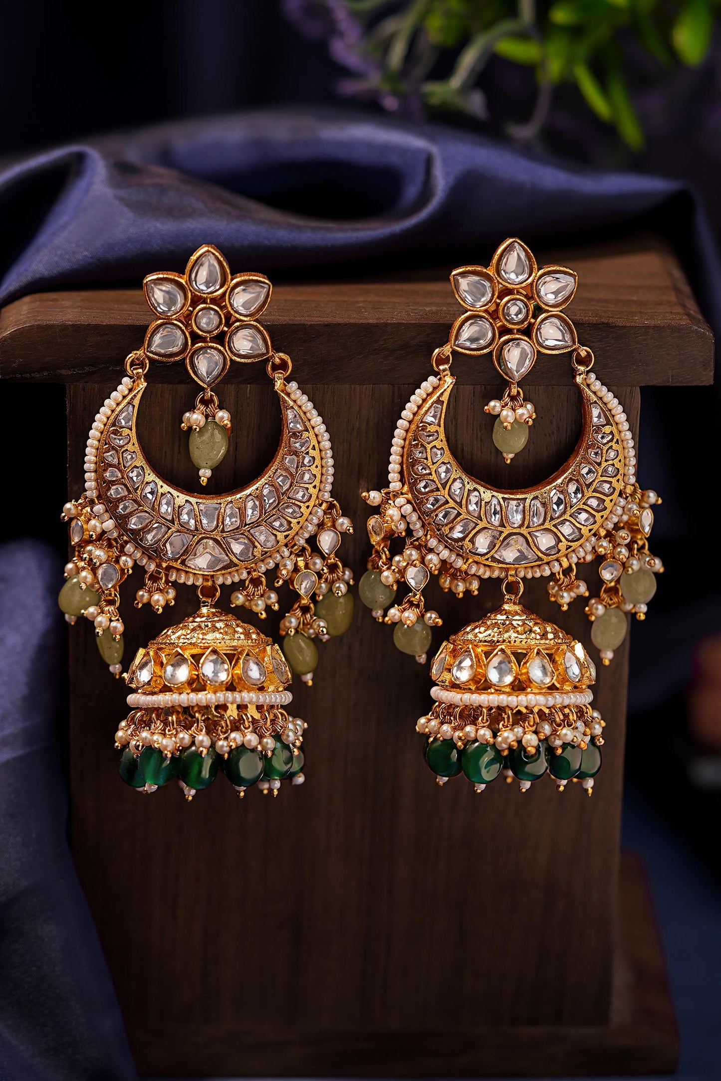 Chandbali Jhumki Earings