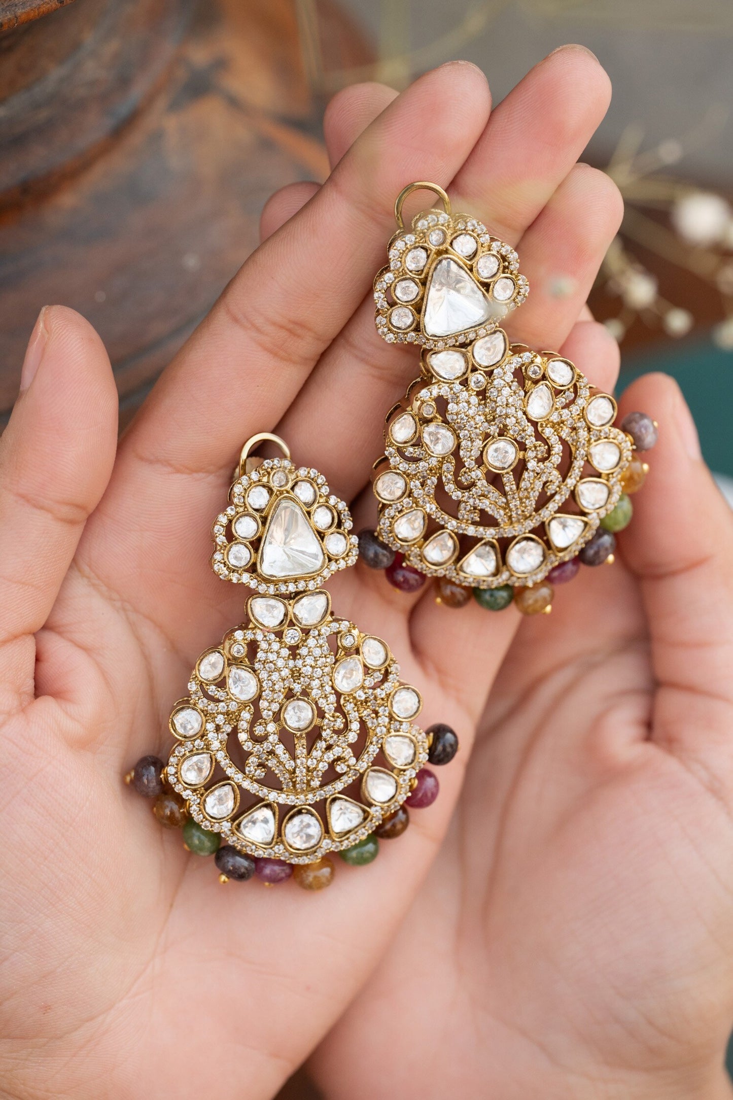 Victorian Polki Earrings