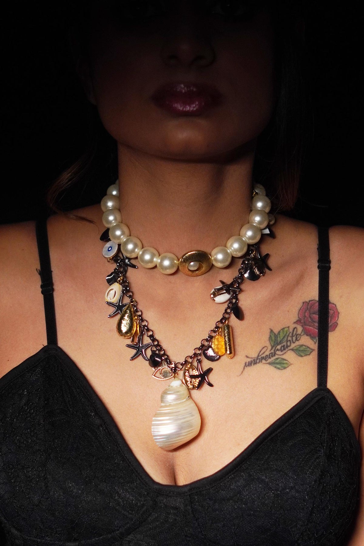 Pearl Embellished Choker
