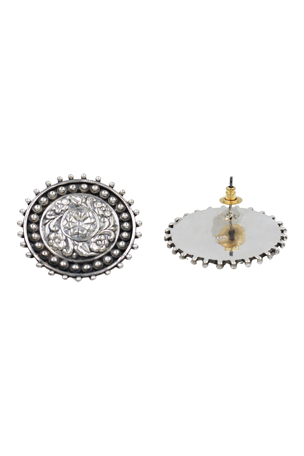 Timeless Oxidised Silver Studs