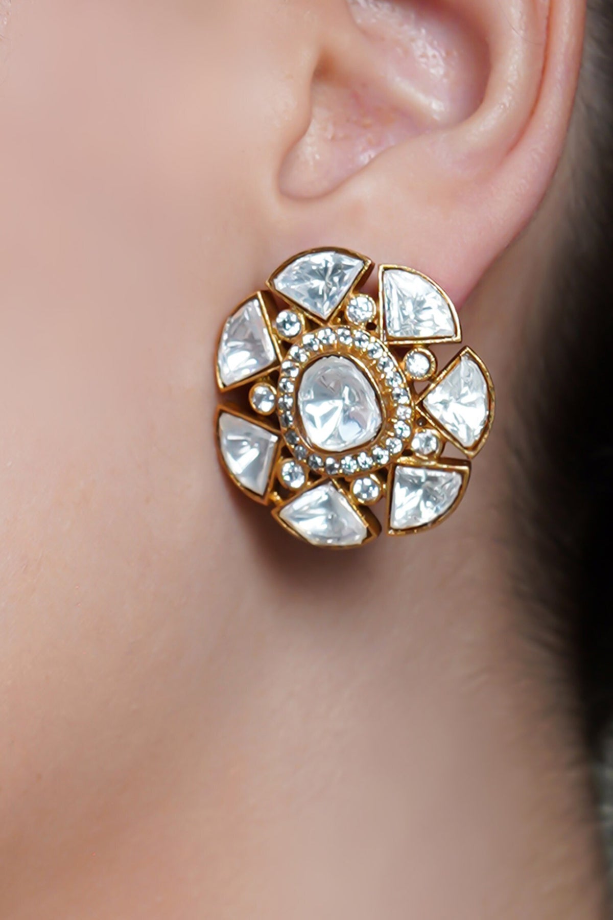 Zovelle Polki Stud Earrings