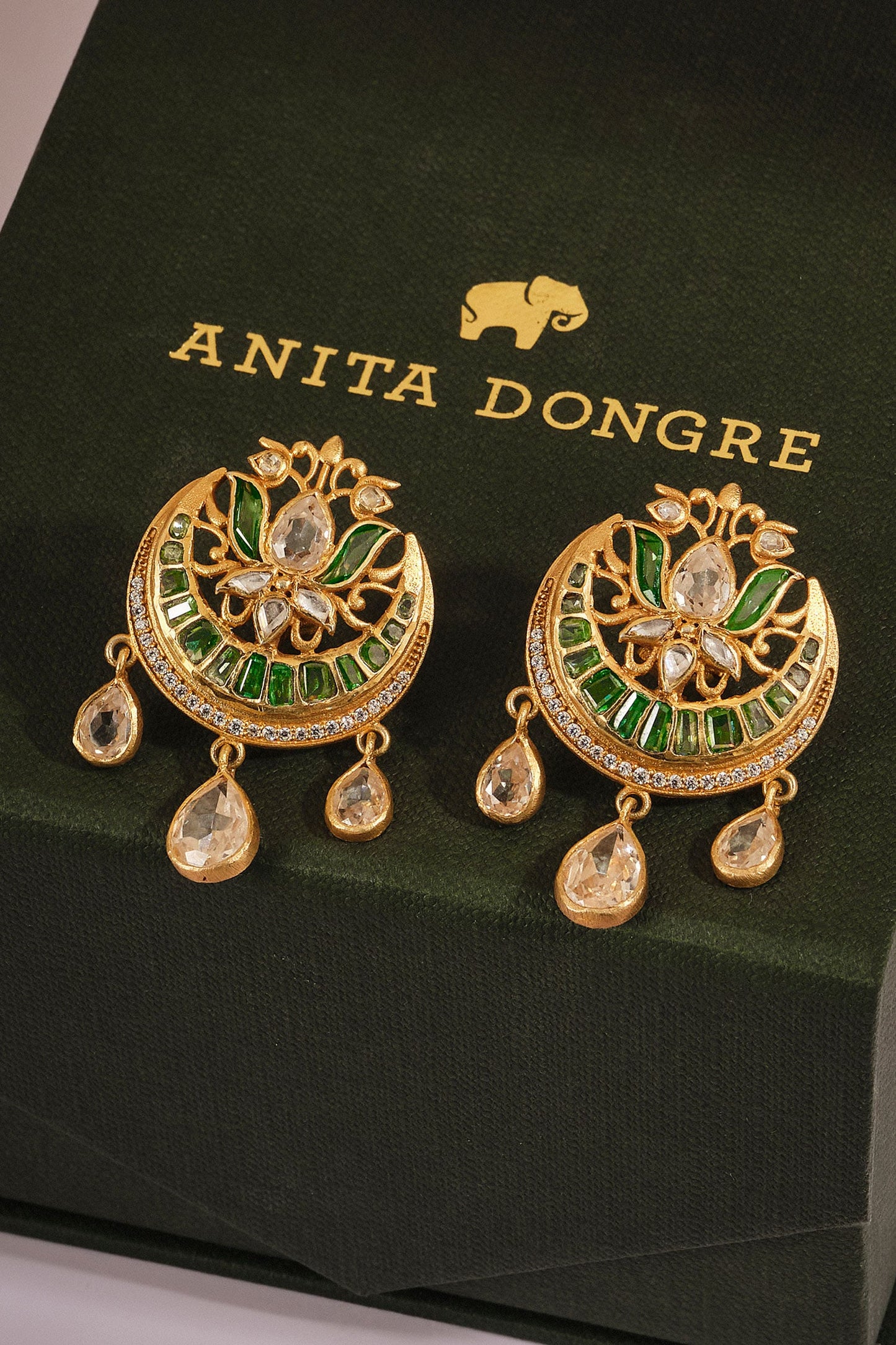 Qiana Zirconia Embellished Chandbalis
