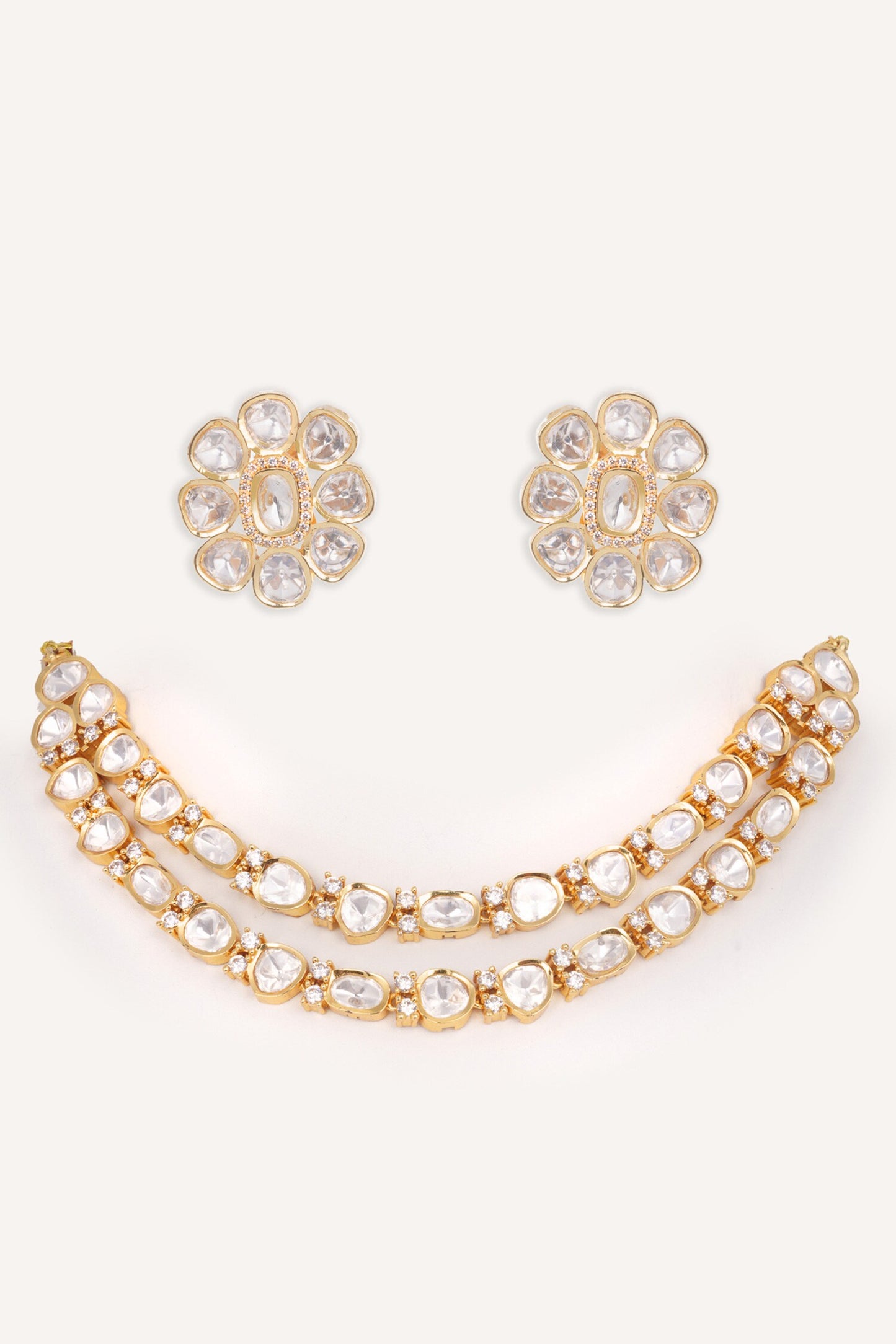 Layered Kundan Necklace Set