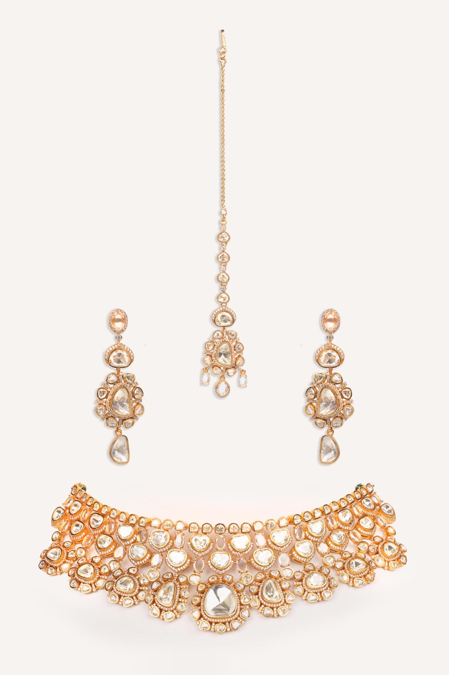 Stone Embellished Necklace Set