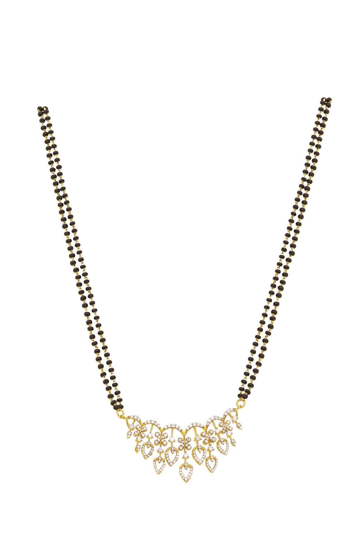 925 Silver Viren Double Line Mangalsutra