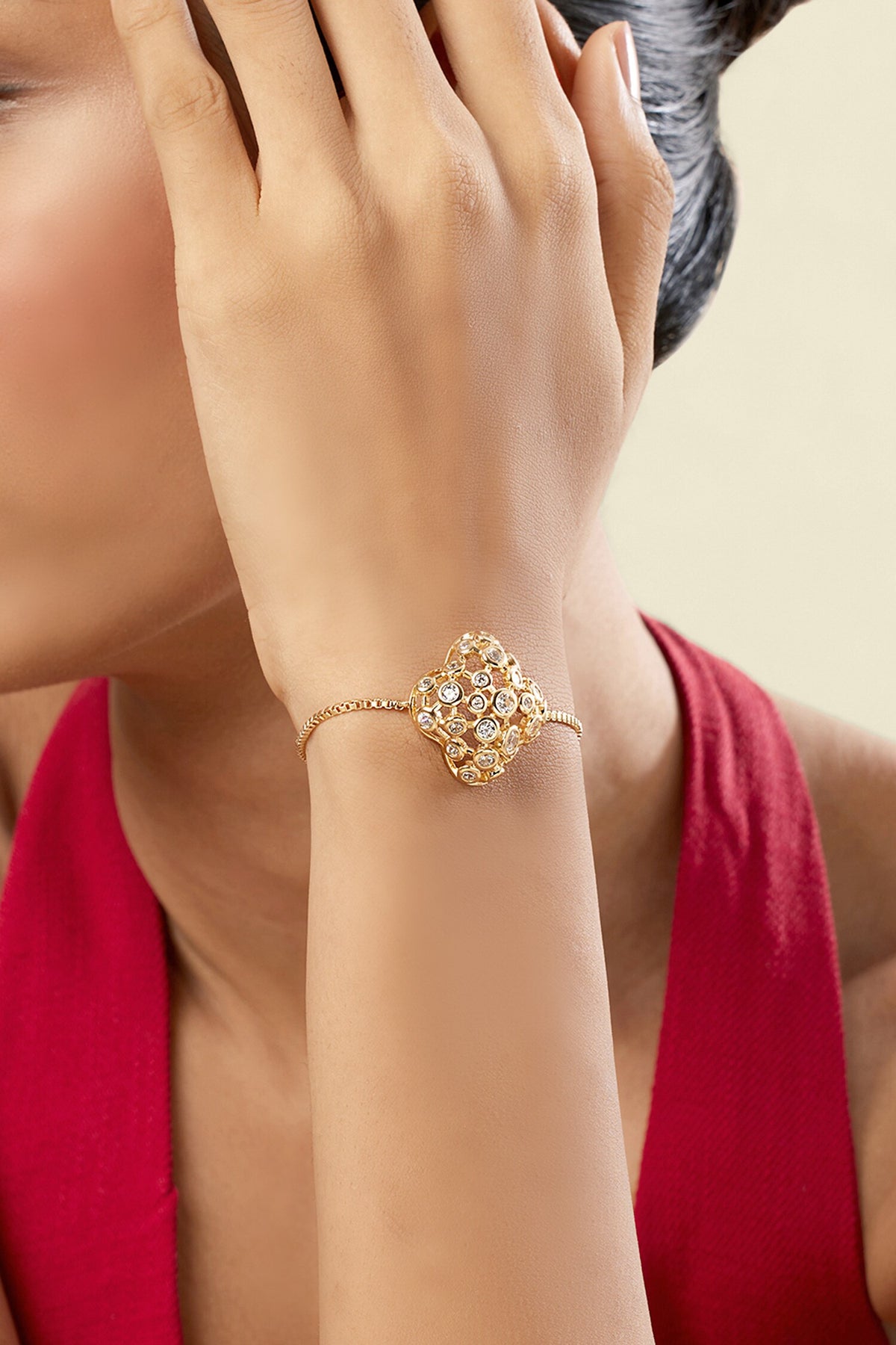 18Kt Gold Plated Norte Bolo Bracelet