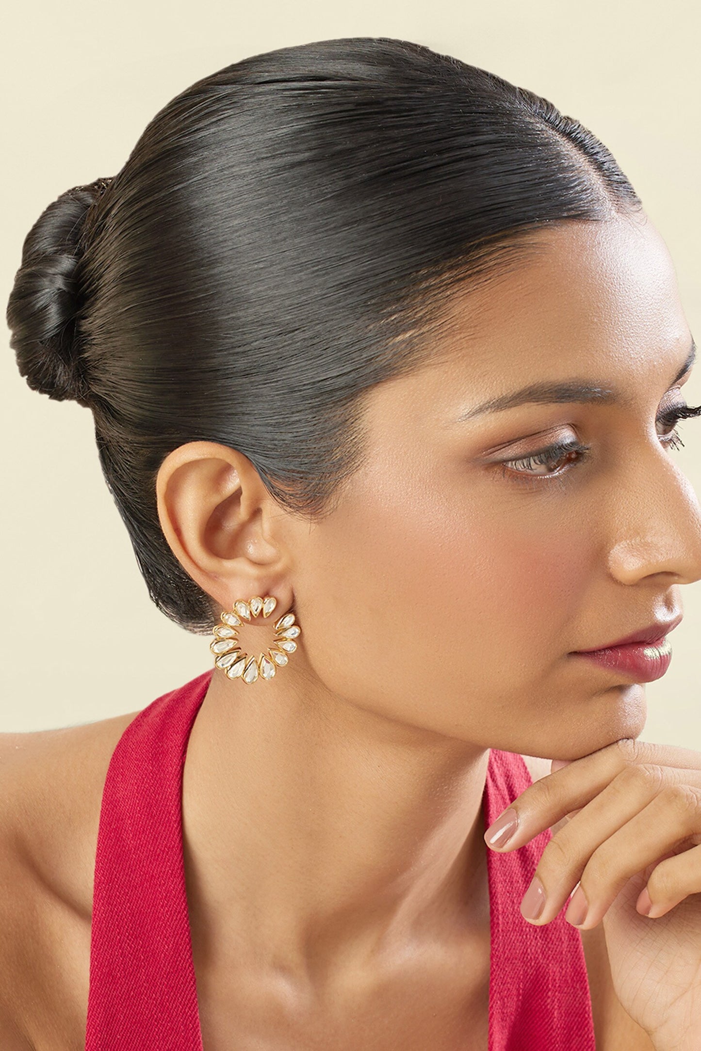 18Kt Gold Plated Aurora Stud Earrings