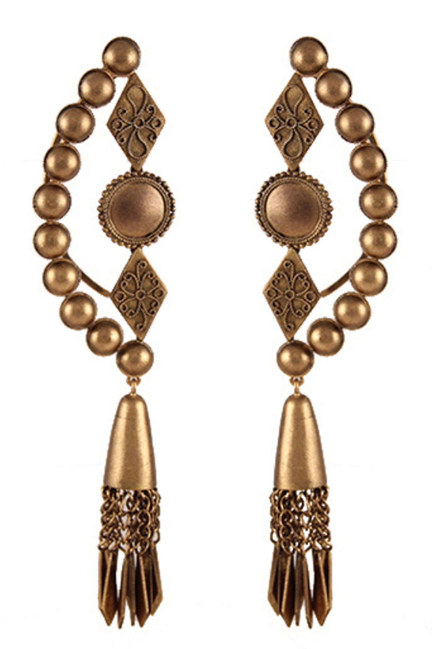 Chakra Kite Jhumka Drop Earcuffs