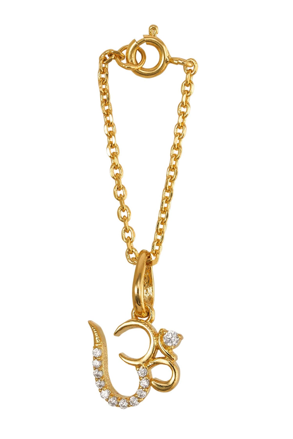 Aum Motif Embellished Watch Charm