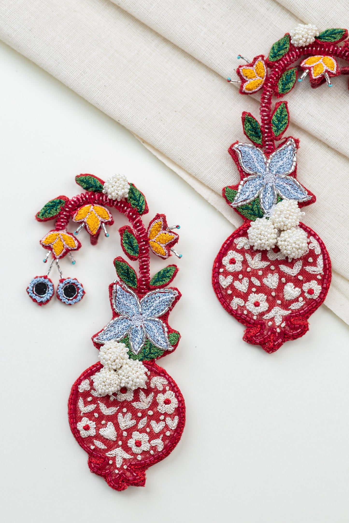 Karishma Embroidered Earrings