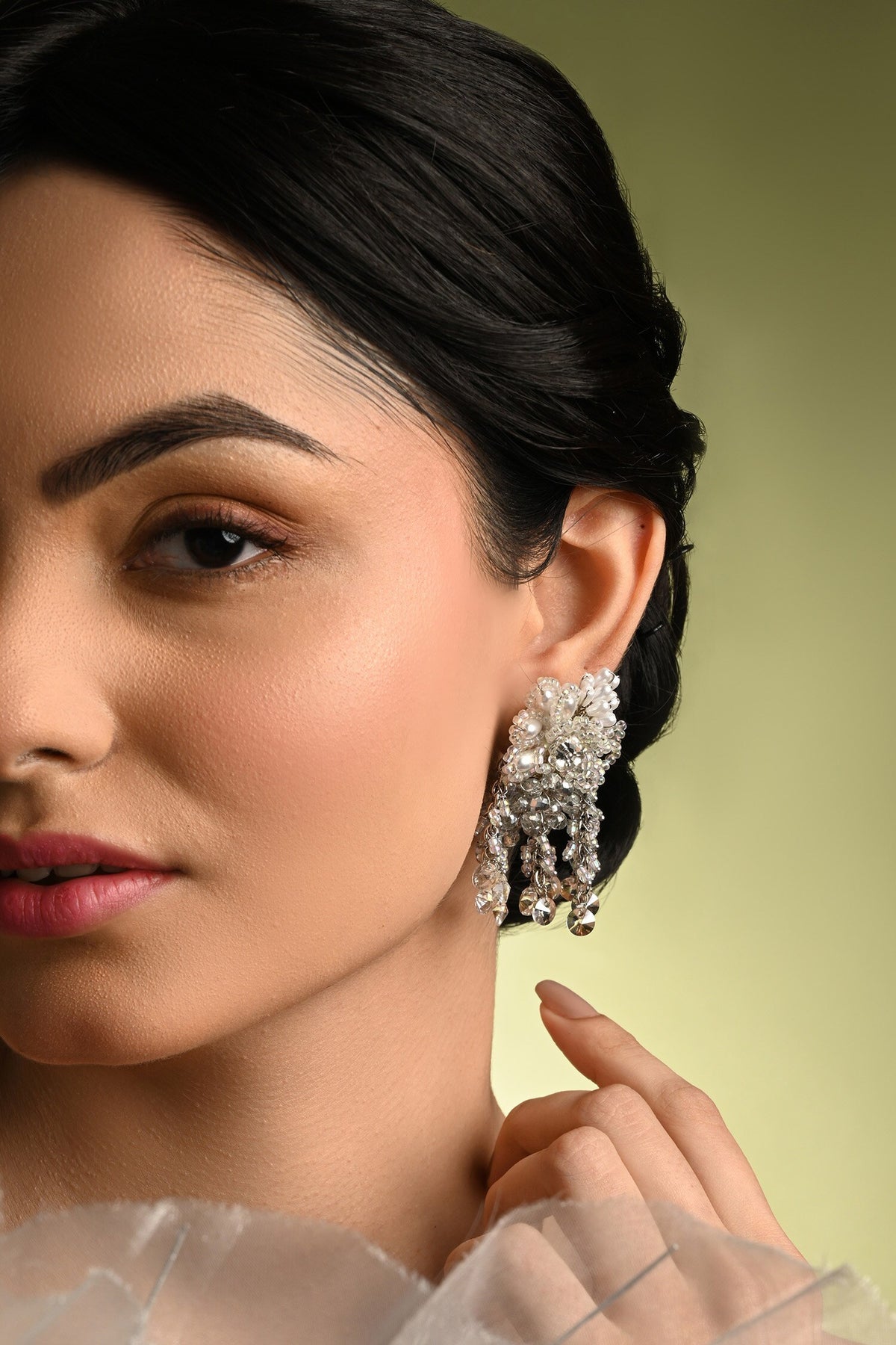 Lilora Bead & Crystal Embellished Earrings