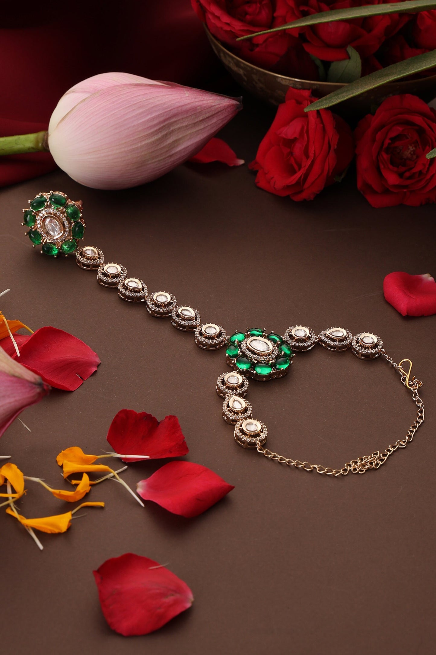 Polki Embellished Hathphool
