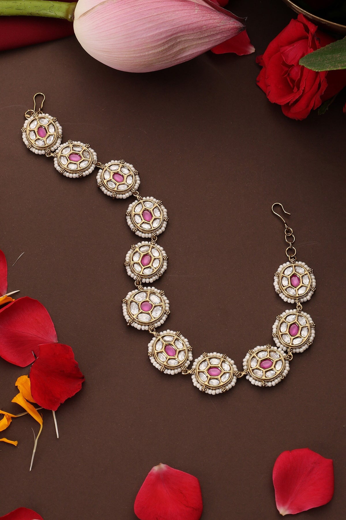 Polki Embellished Sheeshpatti