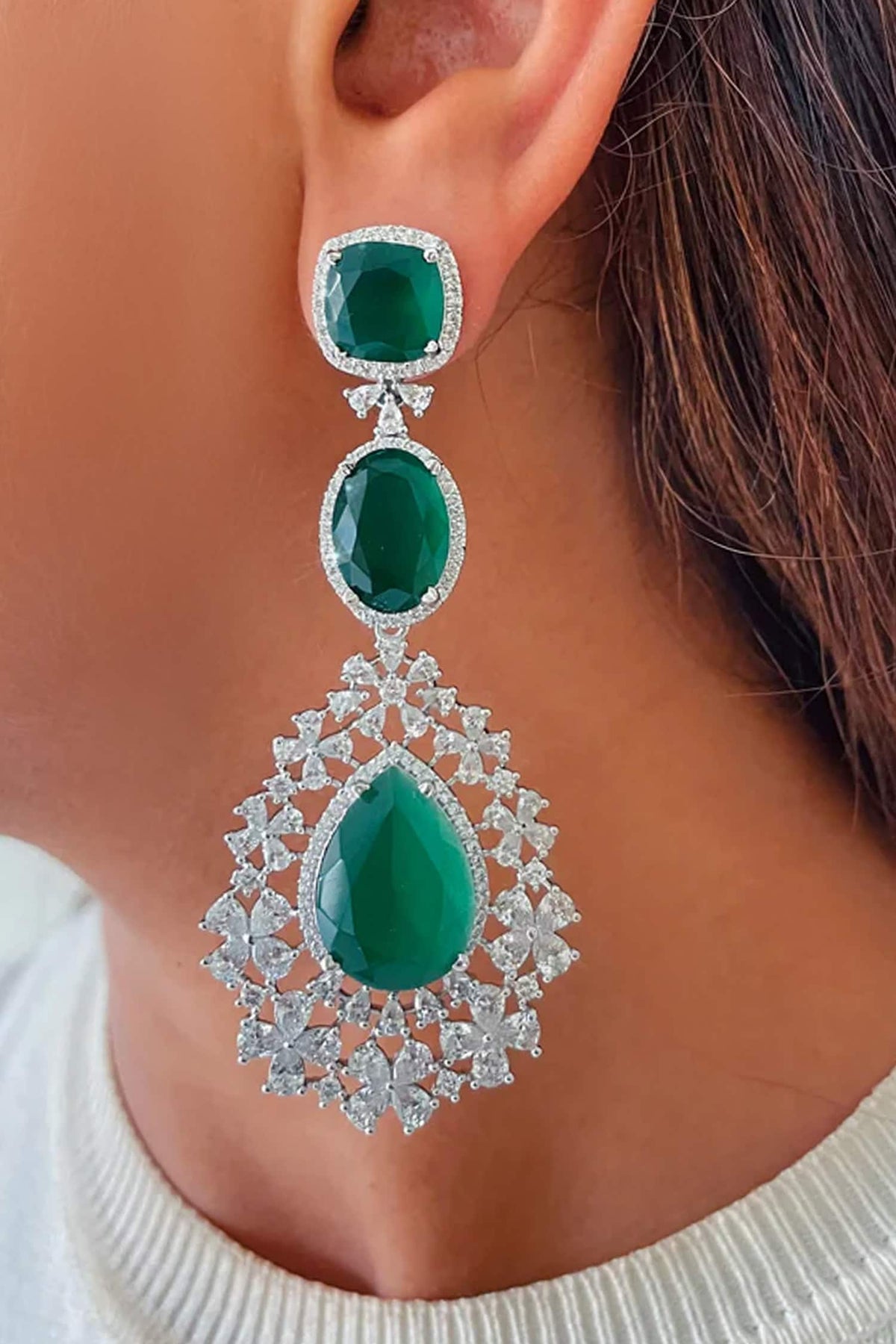 Kareena Layered Imitation Diamond Necklace Set