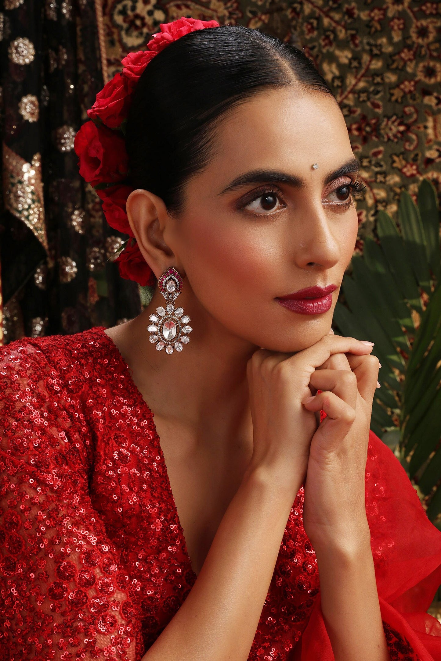 Floral Cutwork Earrings
