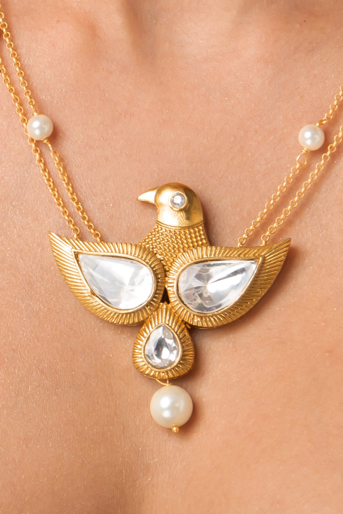 Bird Statement Necklace Set