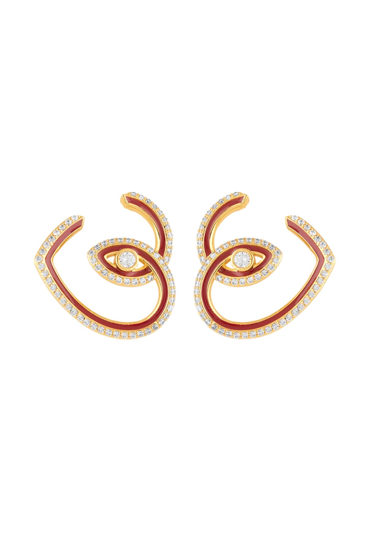 Gala Heart Hoop Earrings