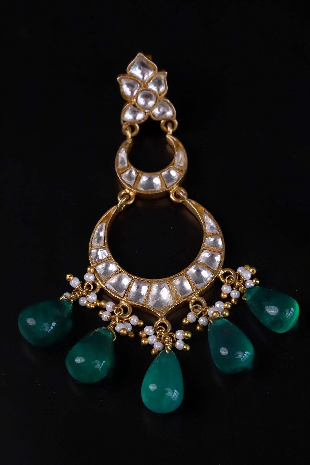 Polki Embellished Dangler Earrings