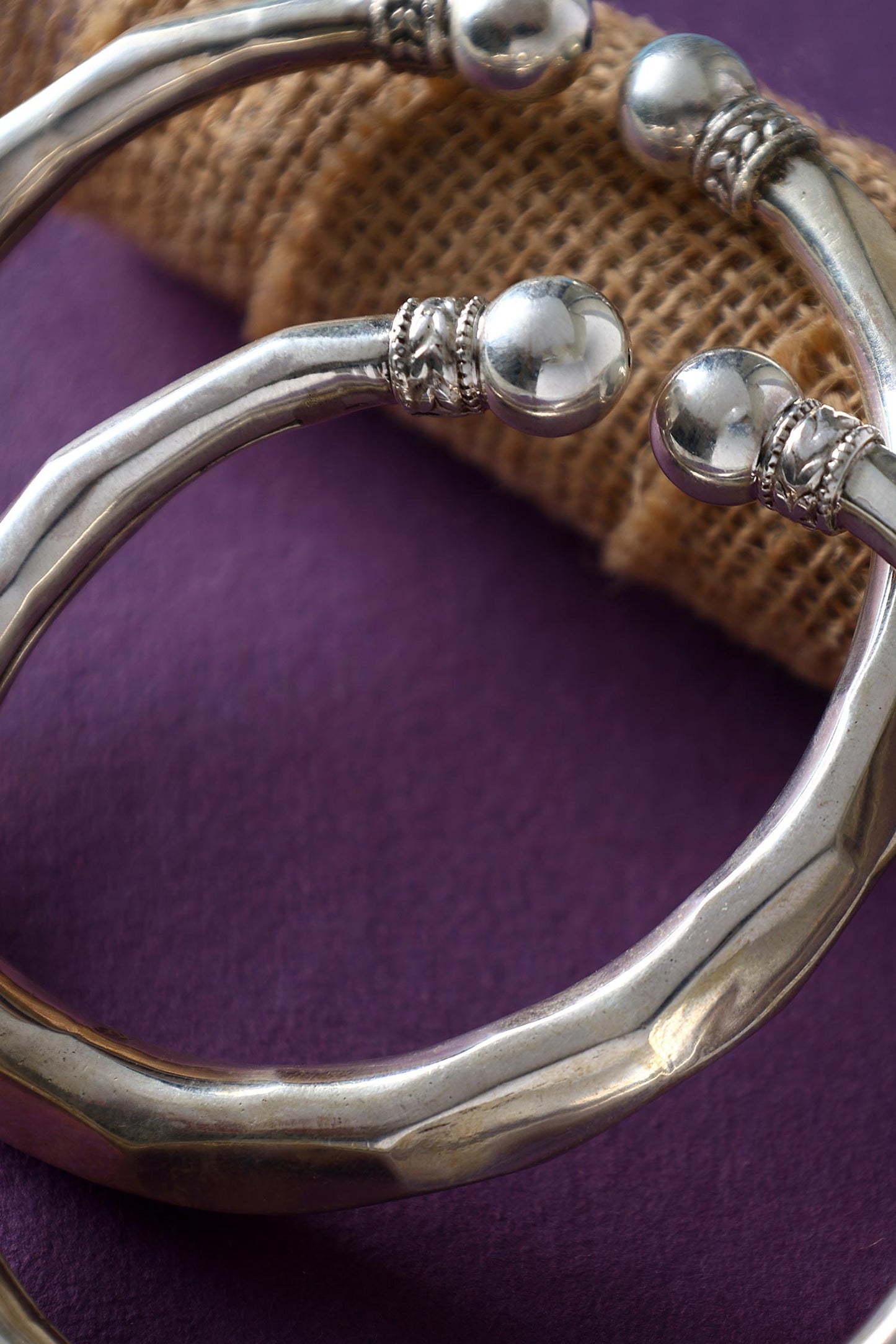 Handmade 92.5 Silver Anklet Set