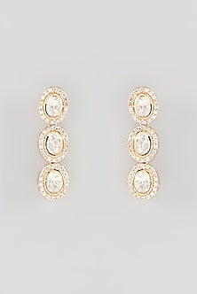 Gold Finish Kundan Polki Choker Necklace Set