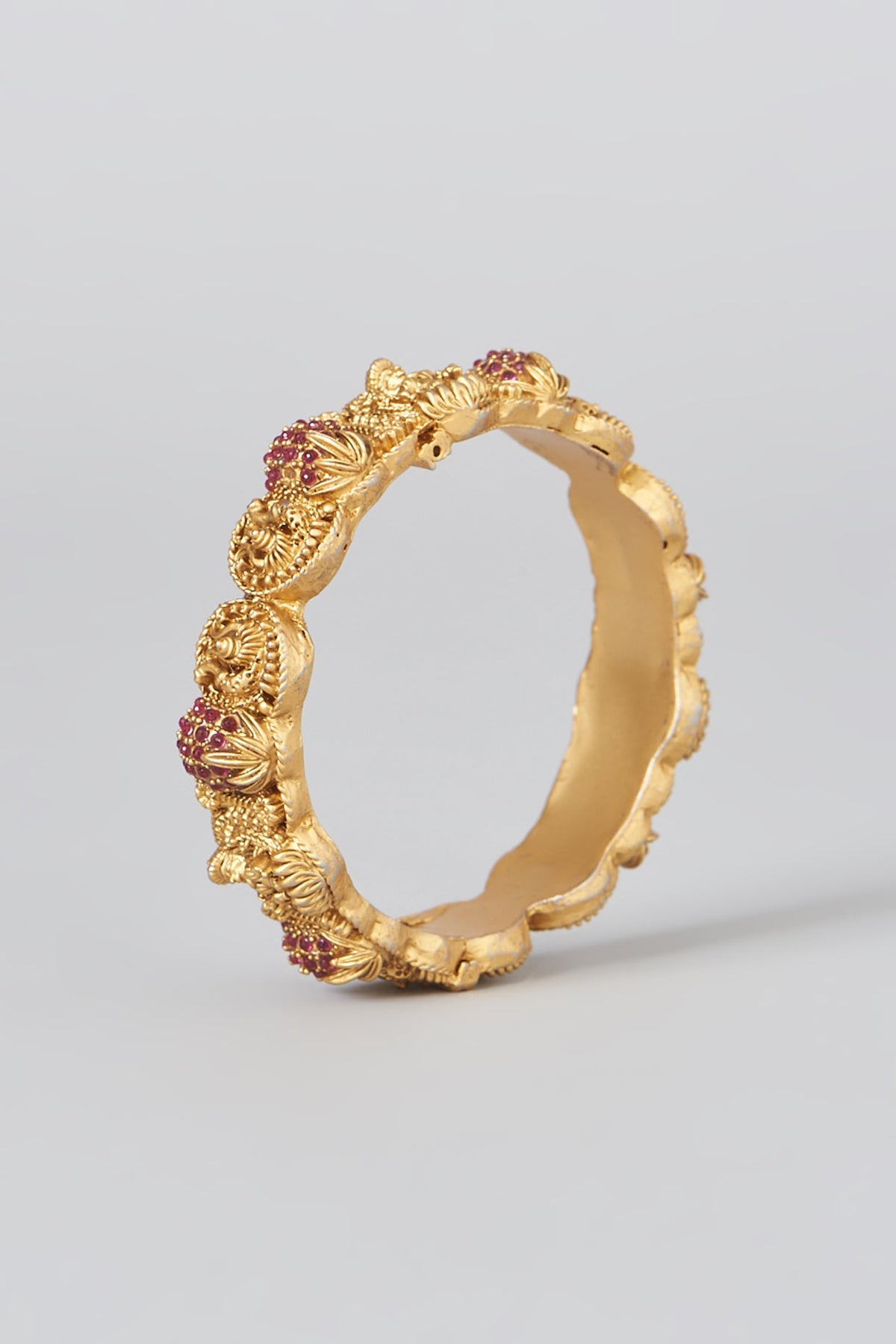 Gold Finish Bangles (Set of 2)