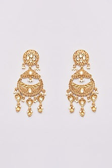 Gold Finish Kundan Polki Choker Necklace Set
