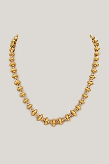 Gold Finish Temple Mala