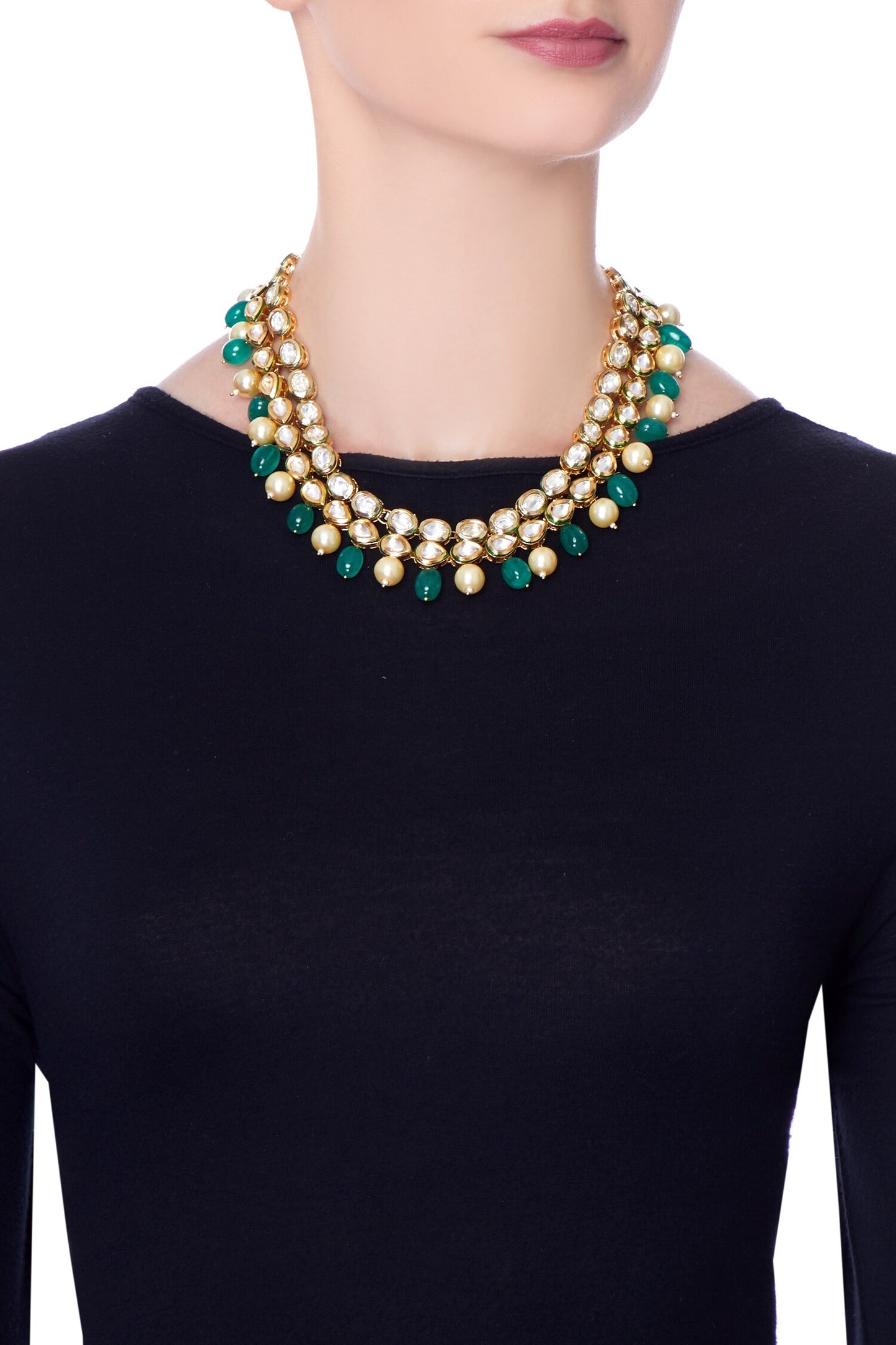 Bead & Pearl Accent Necklace